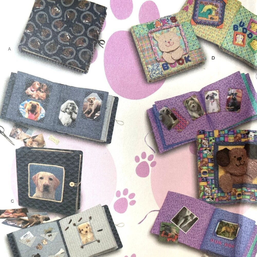 Simplicity 4710 Pet Scrapbook Sewing Pattern One‎ Size Animal-Themed Designs